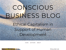 Tablet Screenshot of consciousbusinessblog.com